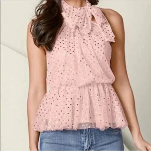 Venus polka dot sleeveless blouse medium